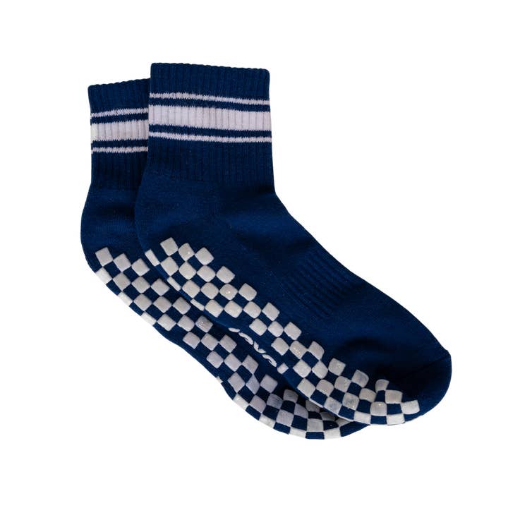 The Country Club Grip Sock (Navy) for wholesale by Revel Athletic