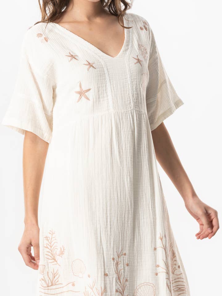 ALZ Kortärmad Klänning (151.521.08); 100% Bomull för wholesale av Fulmarix