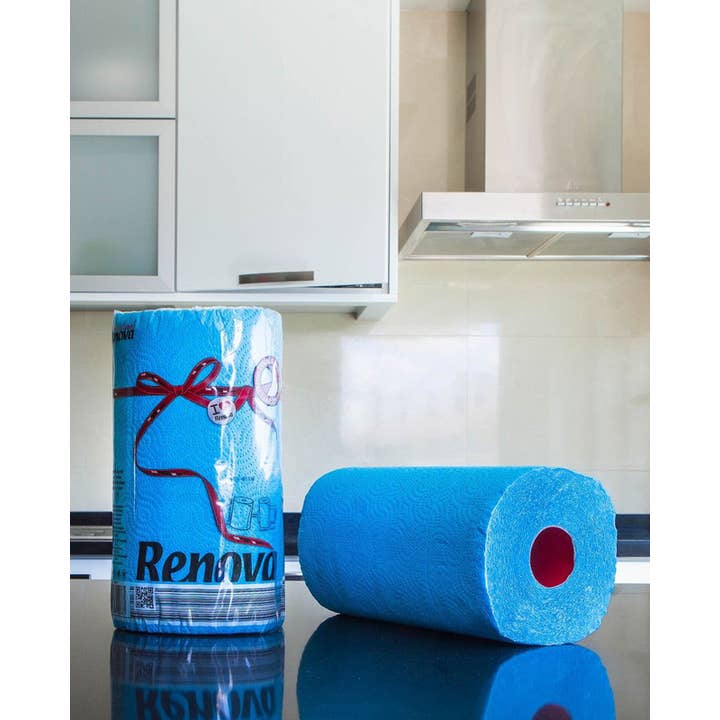 Renova - Wholesale Paper Towels - Paper Towel Renova Red Label 1 Roll Blue1