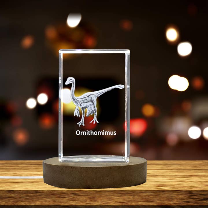 Recognition Dinosaur 3D Engraved Crystal 3D Engraved Crystal for wholesale by AB Crystal Collection