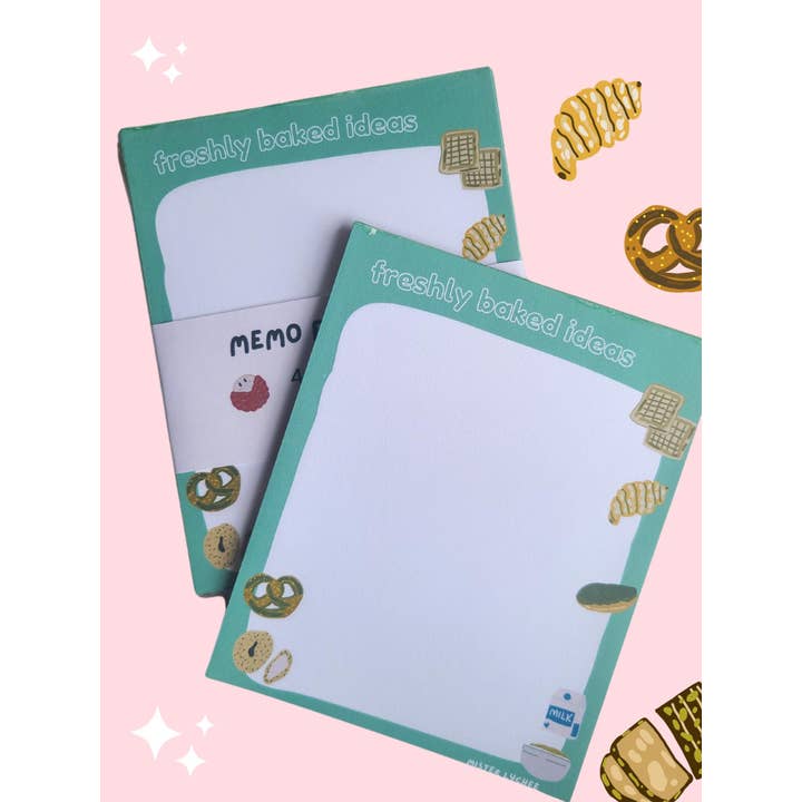 Freshly Baked Ideas Memo Pad - Cute Reminder Notepad for wholesale by Mister Lychee Co