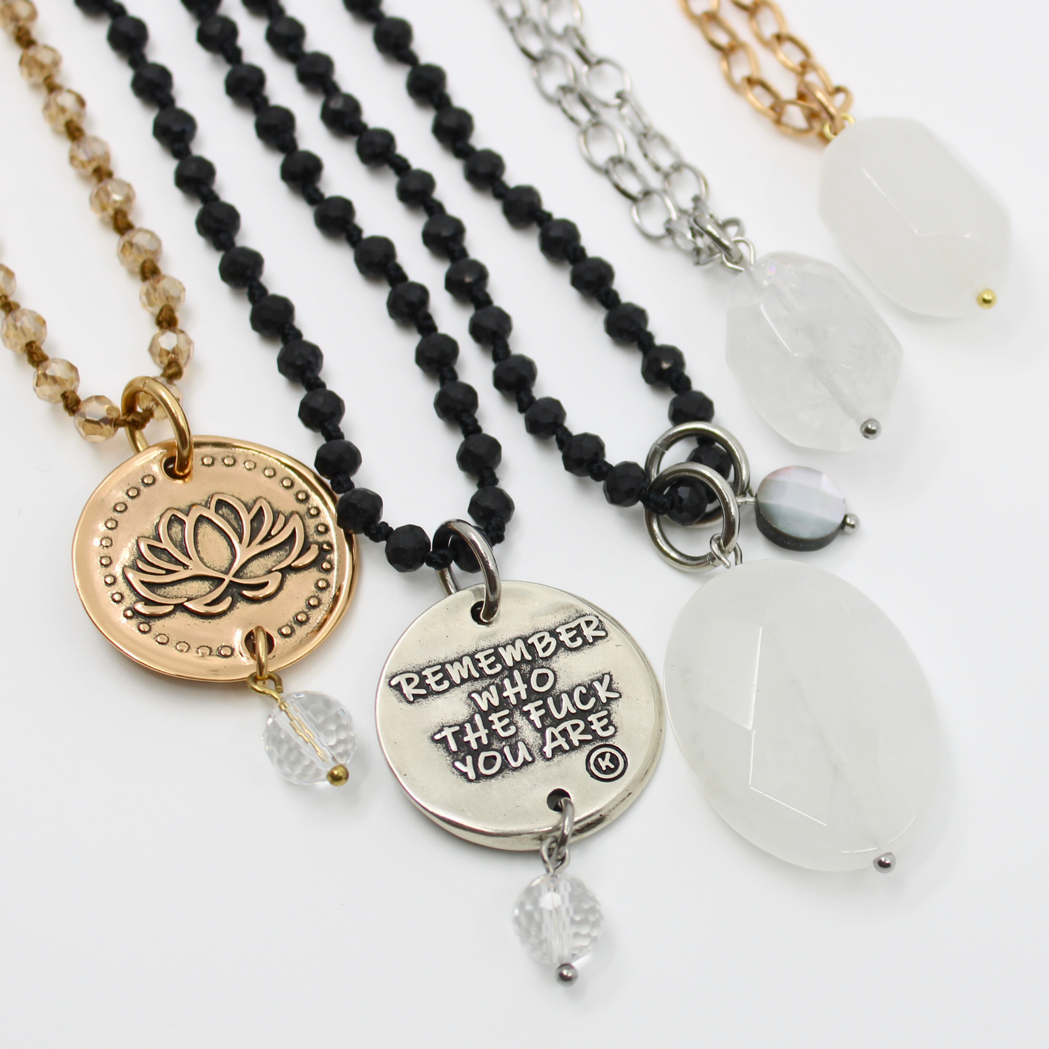 Katia Designs - Wholesale Jewelry Set - Remember Who The F*ck You Are Original Necklace Layering Bundle10