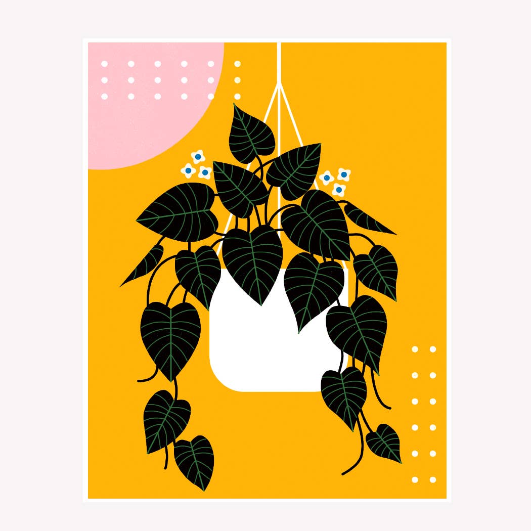 Amber Leaders Designs - Wholesale Art Print - Trailing Pothos Art Print1