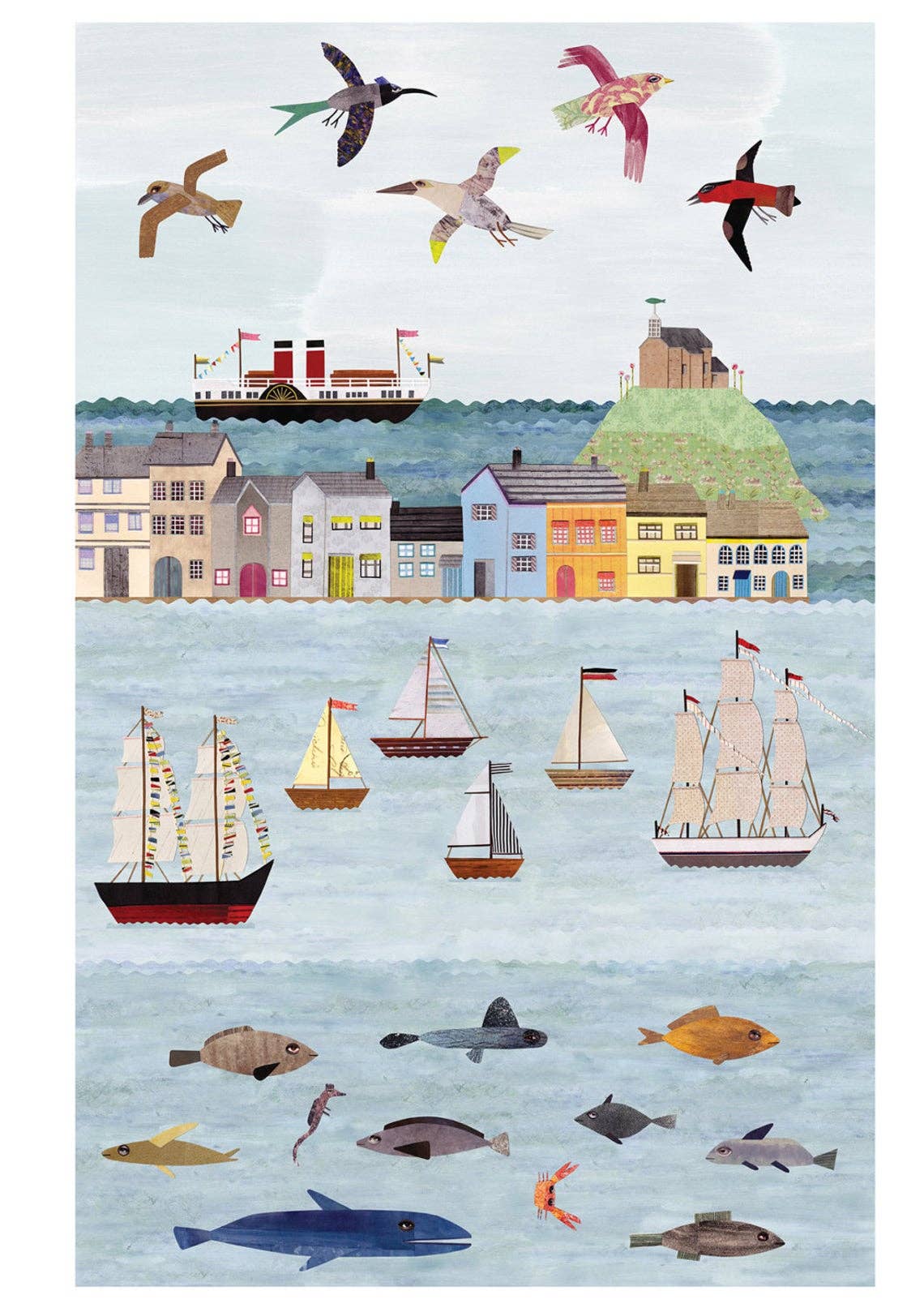 Paperwhale Cards & Paper Goods – wholesale Art print – Harbour A4 Print2