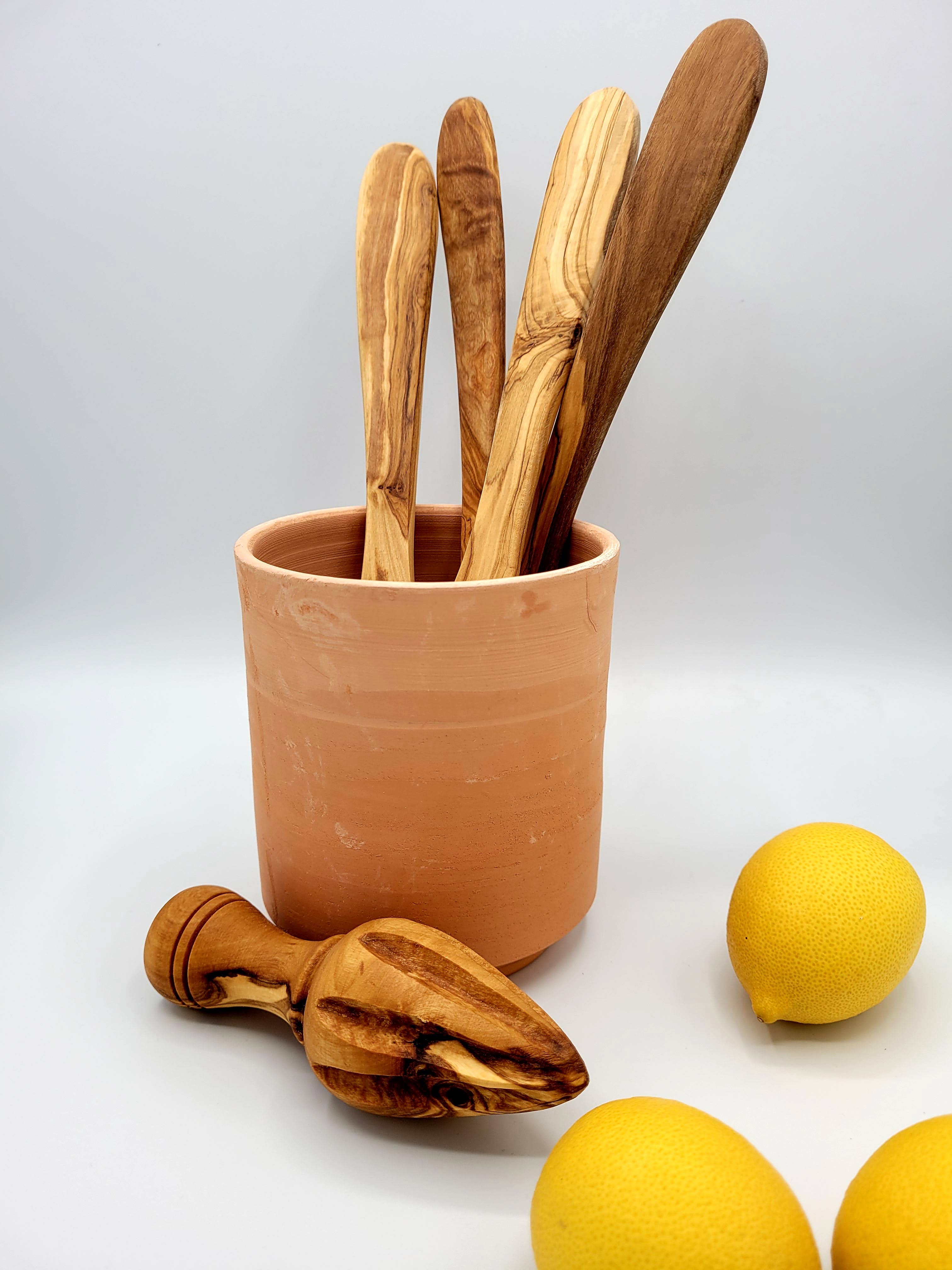 Carthage Trade Gallery - Wholesale Utensil Holder - terracotta kitchen utensil holder1