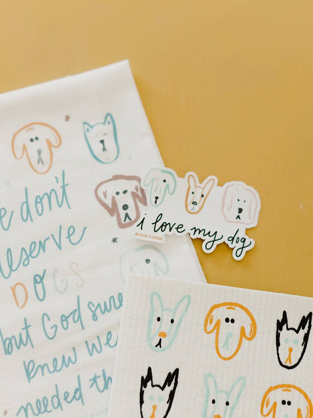 Doe A Deer – Großhandel Aufkleber – Ich liebe meinen Hund Aufkleber1