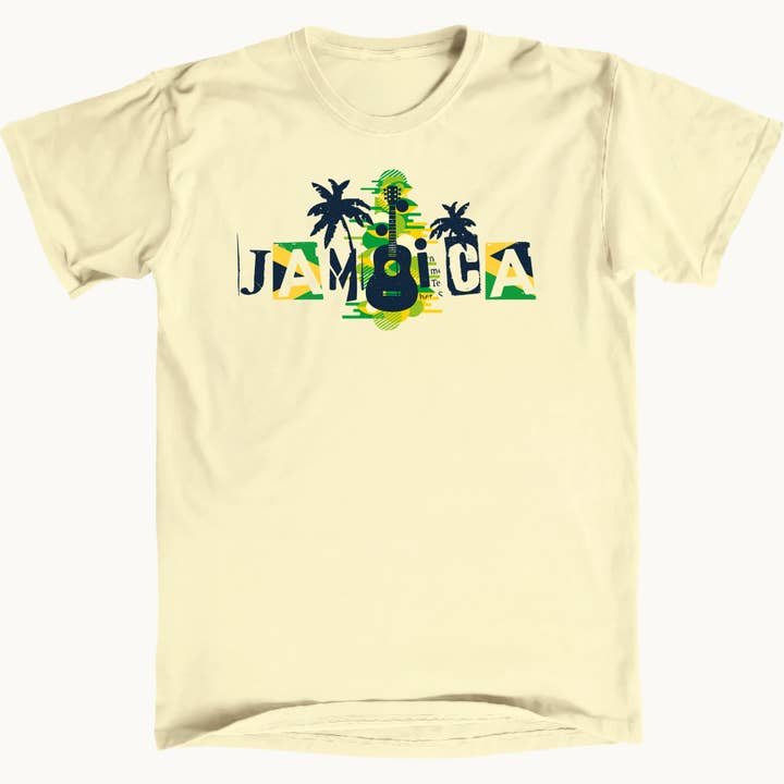 Jamaica è Maglietta Premium Musica per la vendita all'ingrosso da parte di Salt Water Colours