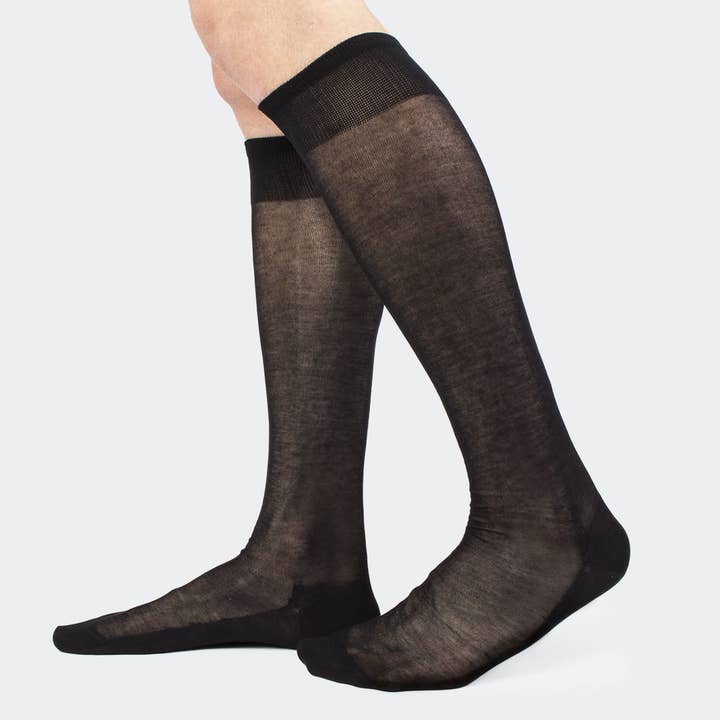 Kniestrümpfe aus 100% schottischer Baumwolle, Chiffon, hergestellt in Italien (311) für den Großhandel von Ciocca