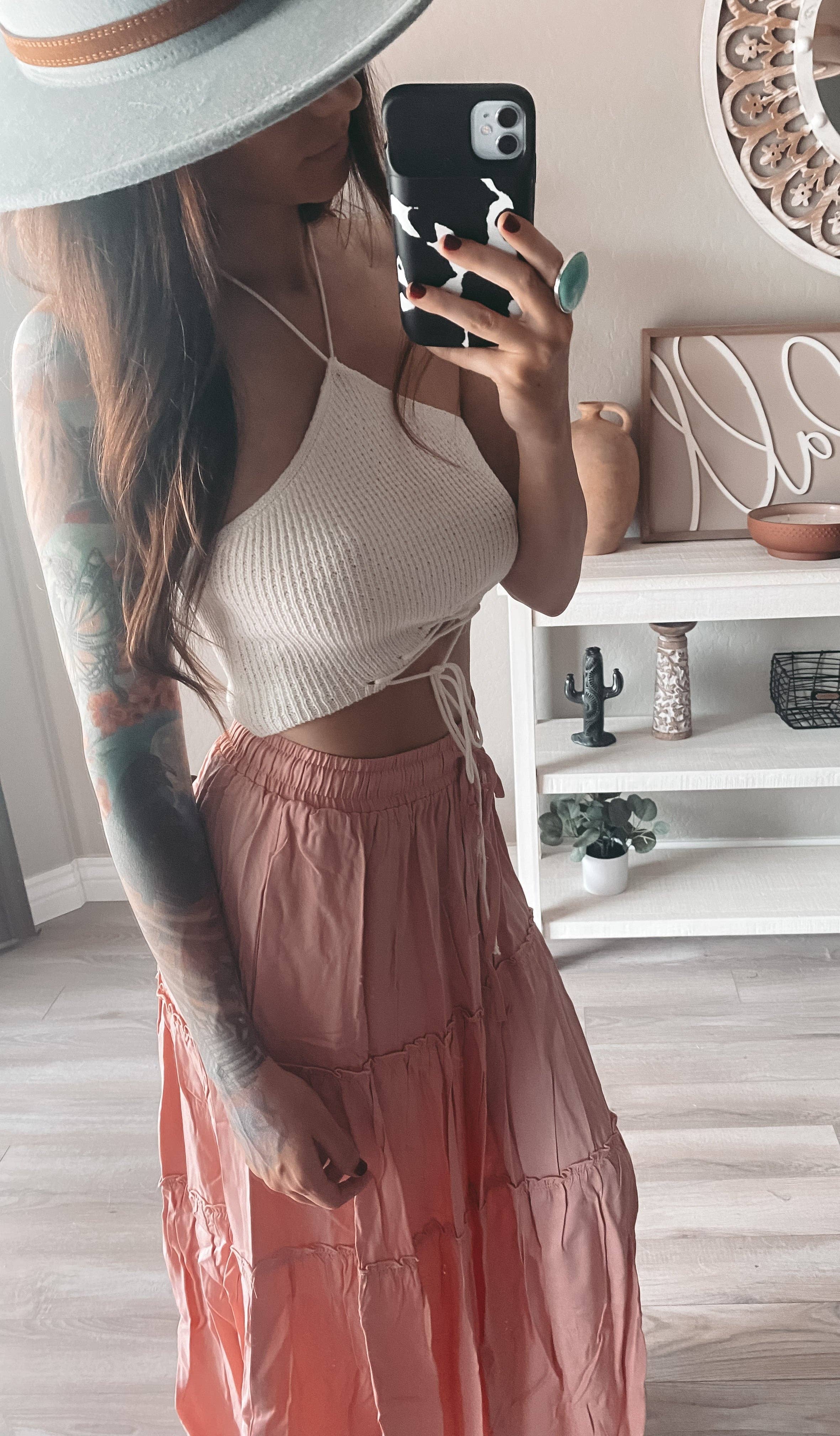 Mauve and Mallow Clothing Co - Vente Haut en maille – femme - Licol court #175612 Boho2