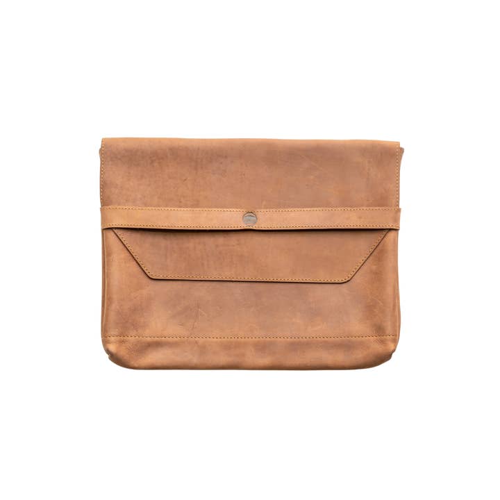 Kilele Gear | Rugged Leather Goods - Wholesale Laptop/Tablet Case - Unisex - Borana Laptop Sleeve - Genuine Leather