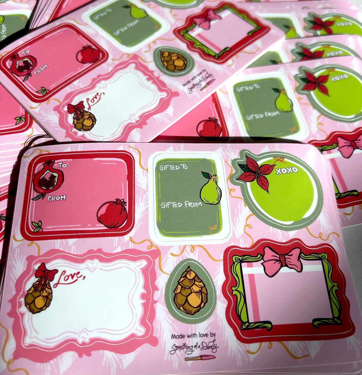 SOMETHING OF A DANDY - Wholesale Sticker - Holiday Gift Label Sticker Sheet2