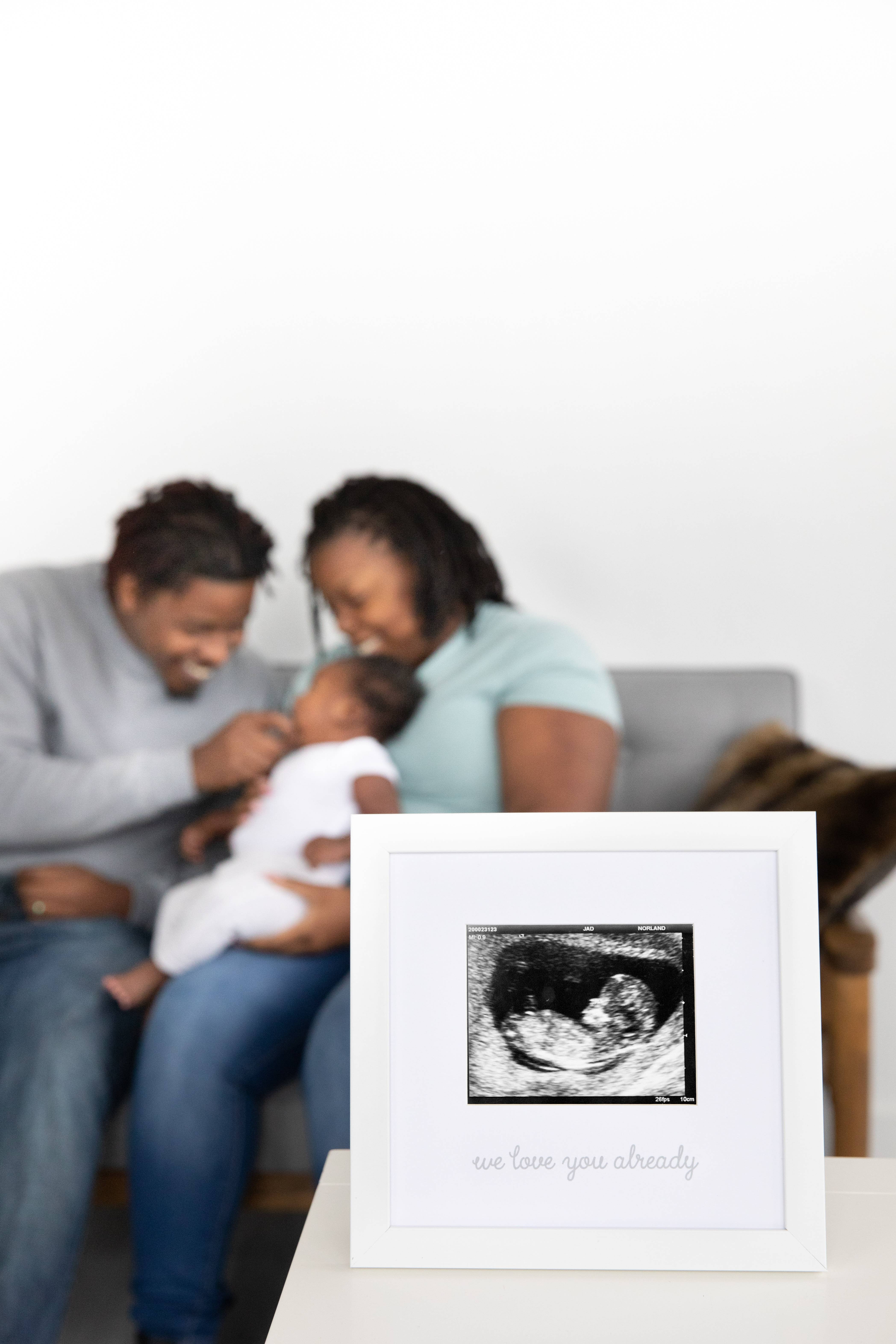 Kate & Milo - Wholesale Picture Frame - Kids & Baby - We Love You Already Sonogram Frame, White5