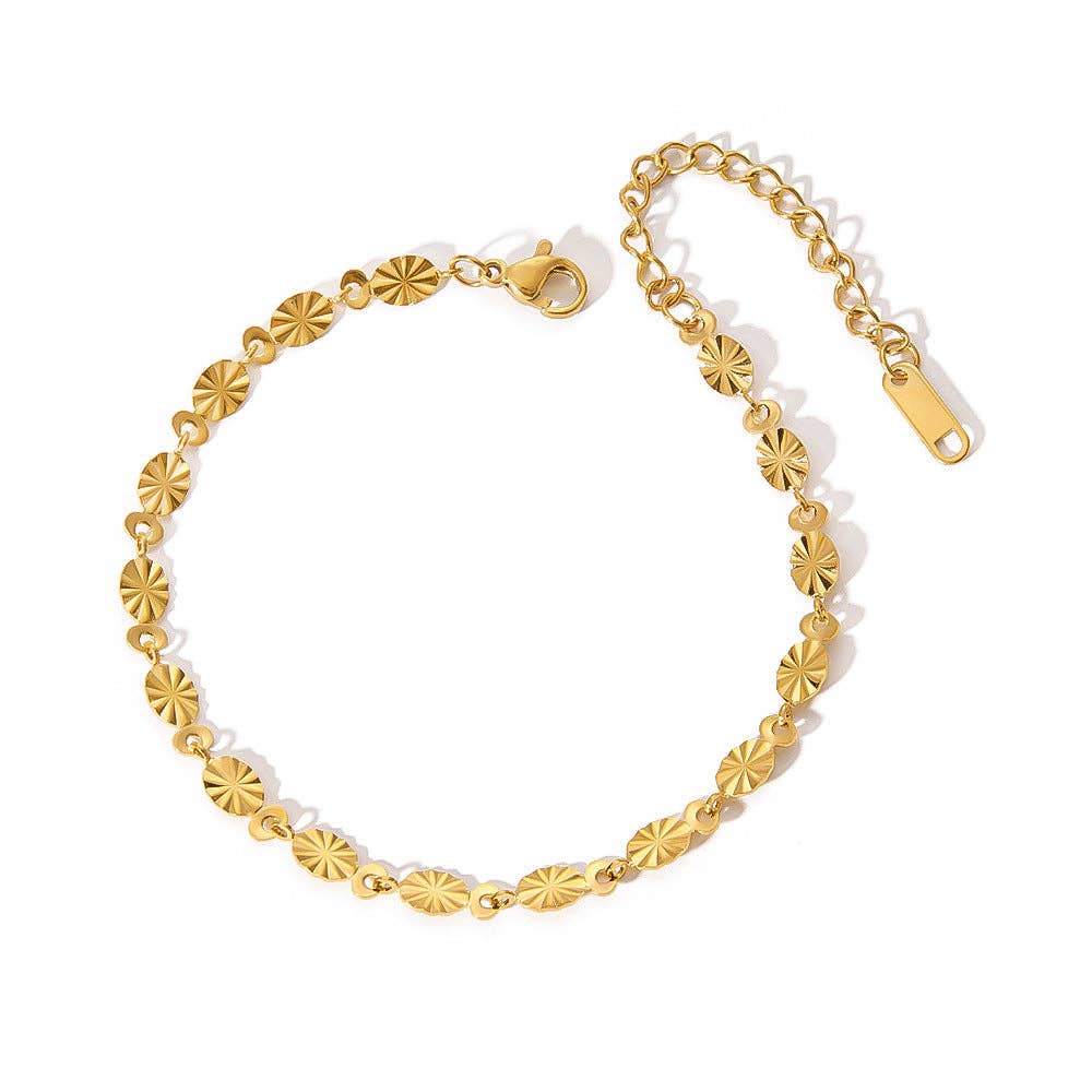 Mio Queena - Wholesale Link & Chain Necklace - Multi Style 18K Golden SS bracelet Chain DIY Accessories-FGS11