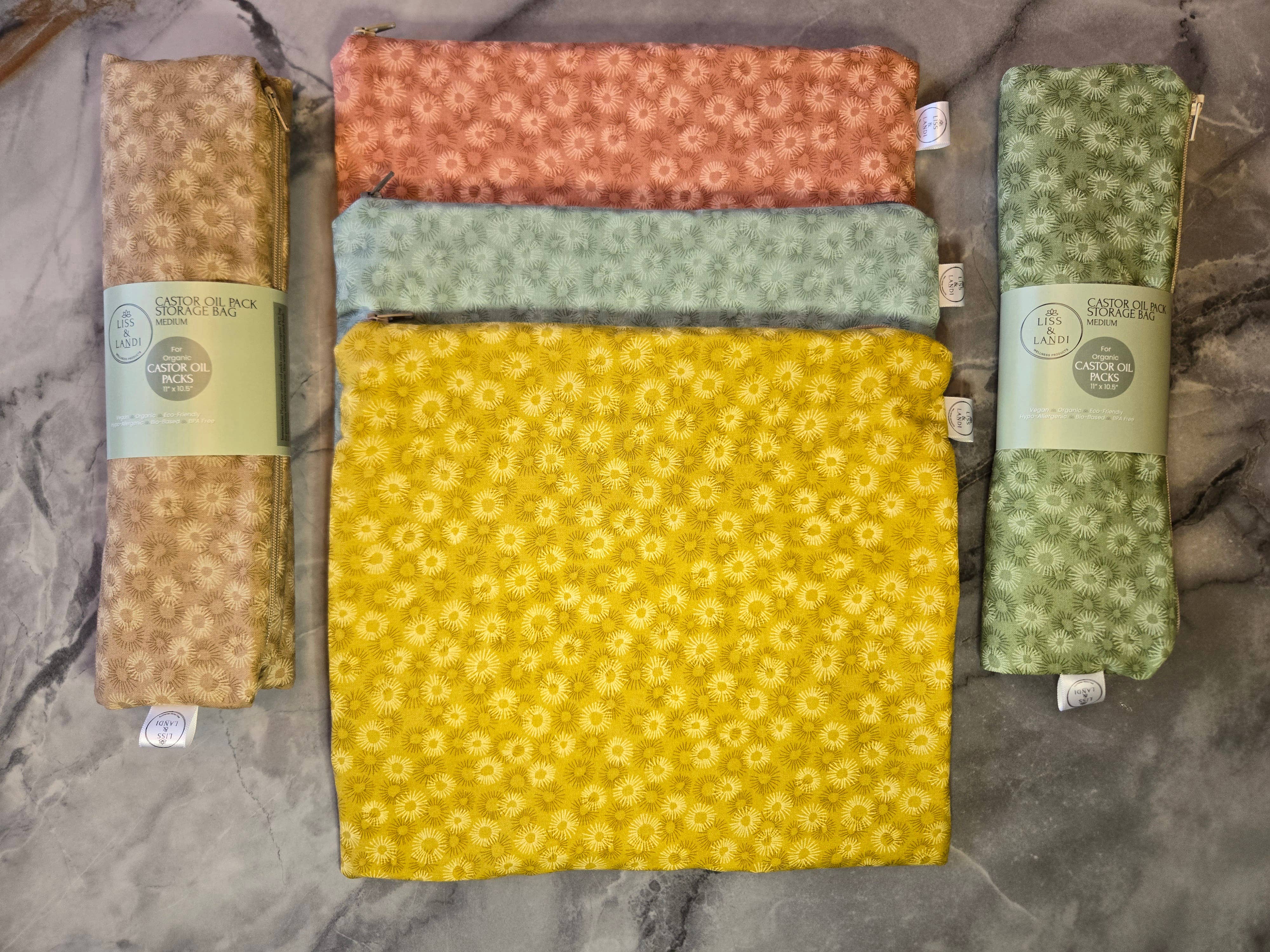 LISS & LANDI - Wholesale Storage Bag - Storage bags for Organic Castor Oil Packs - Medium6