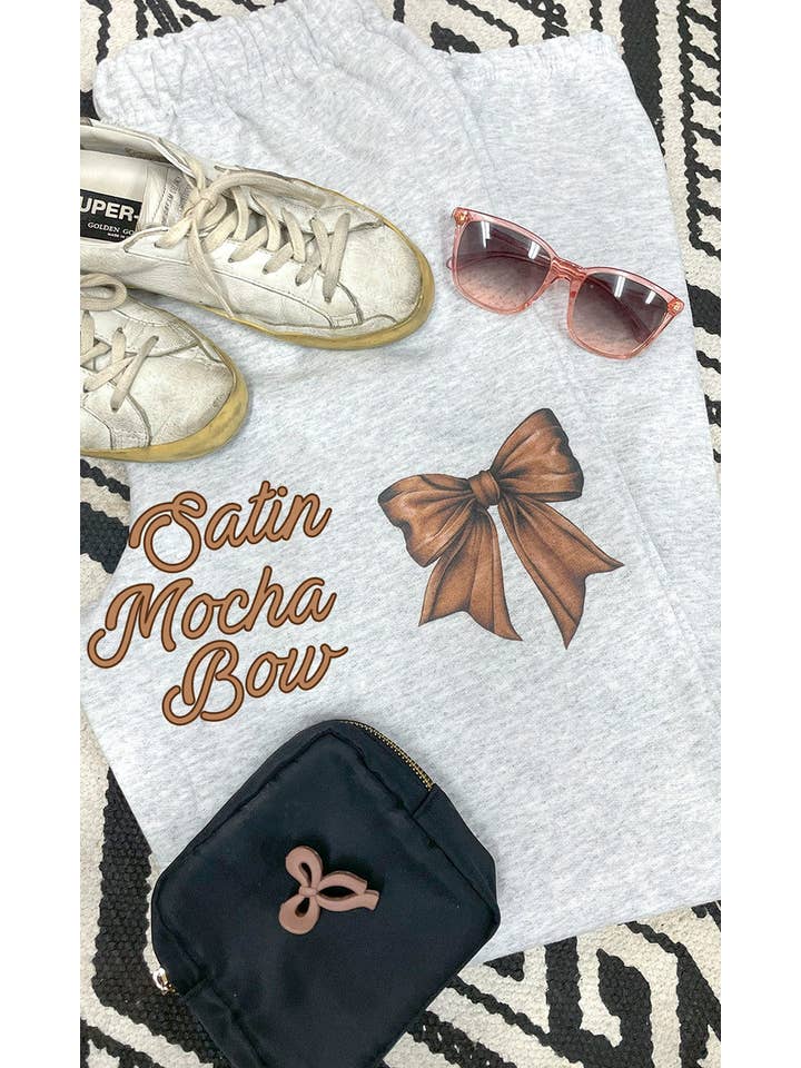 Sugar Stitch - Wholesale Lounge Sweatpants/Joggers - Women's - Big On Bows Graphic Sweatpants10