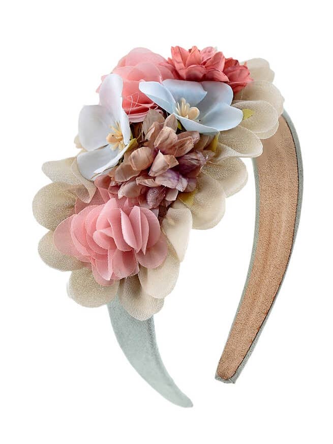 Buntes Haarband mit persischen Blumen für Mädchen für den Großhandel von Flormoda