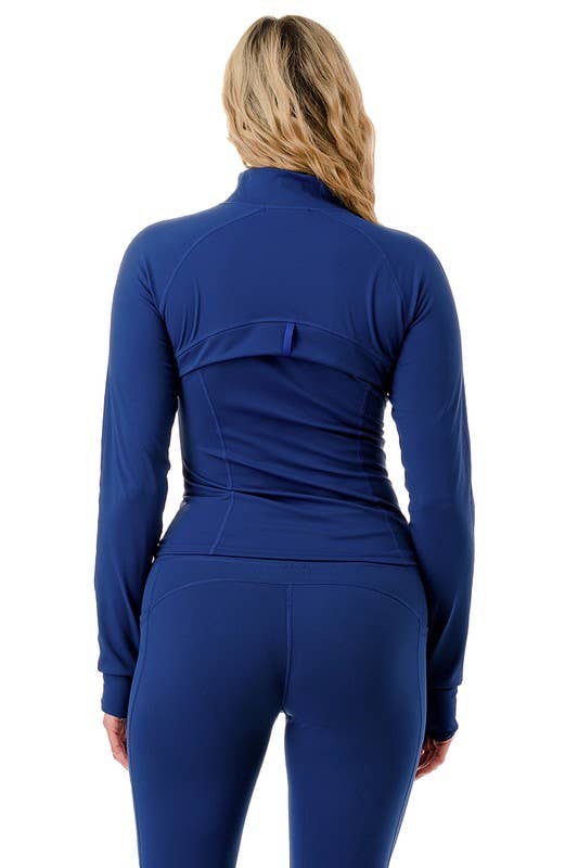 Color 5 – Casaco de desporto - Mulher por atacado – Casaco premium de cor sólida para atividade física com bolsos3