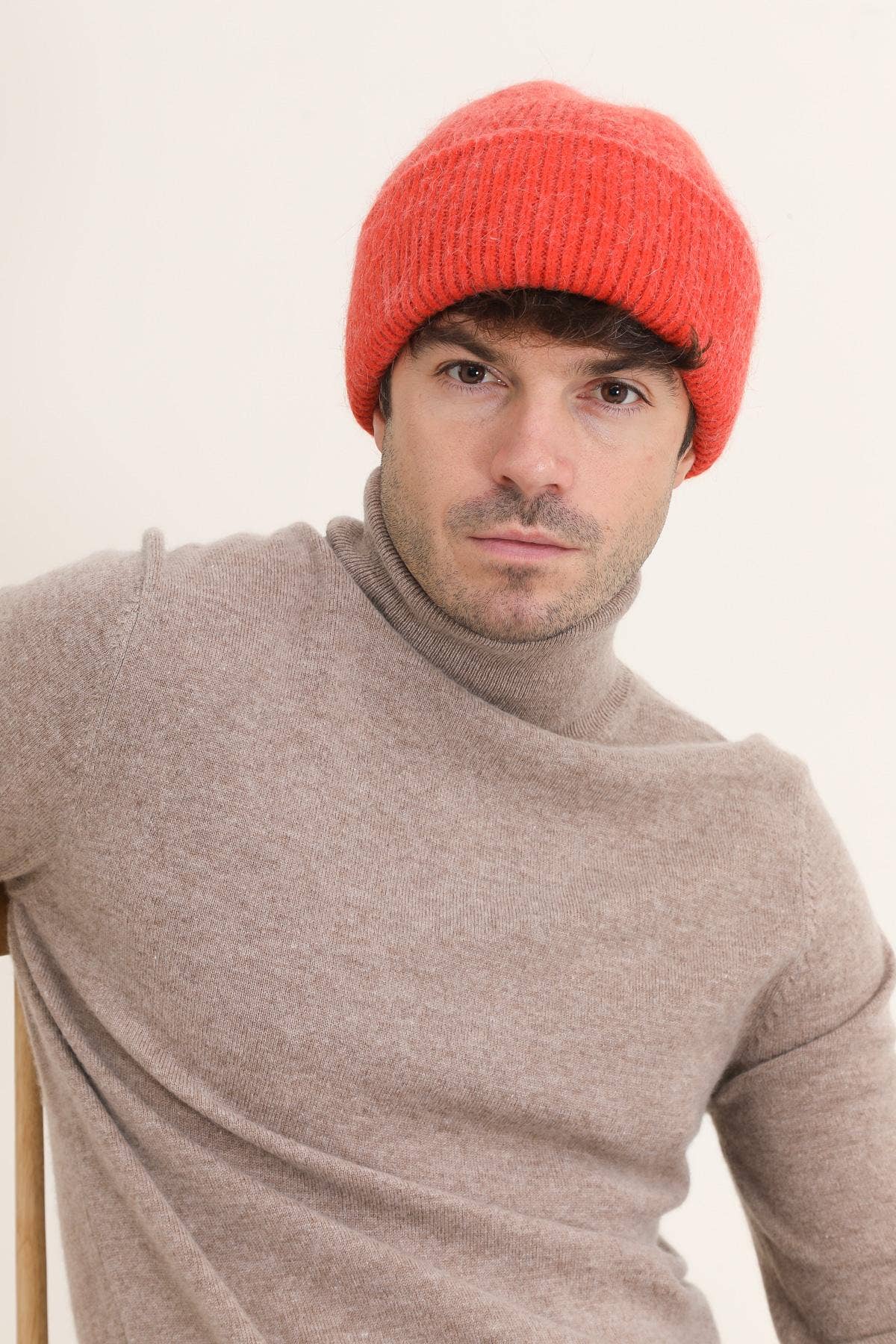 Hologramme Paris - Wholesale Beanie - Women's - Classic Plain Lined Angora Beanie26