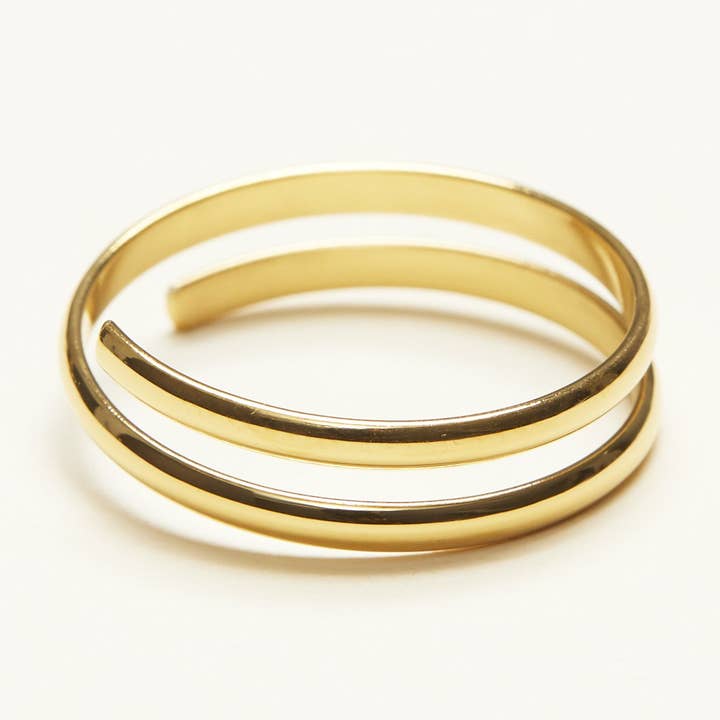 Thin Double Band Ring for wholesale by Shapes Studio
