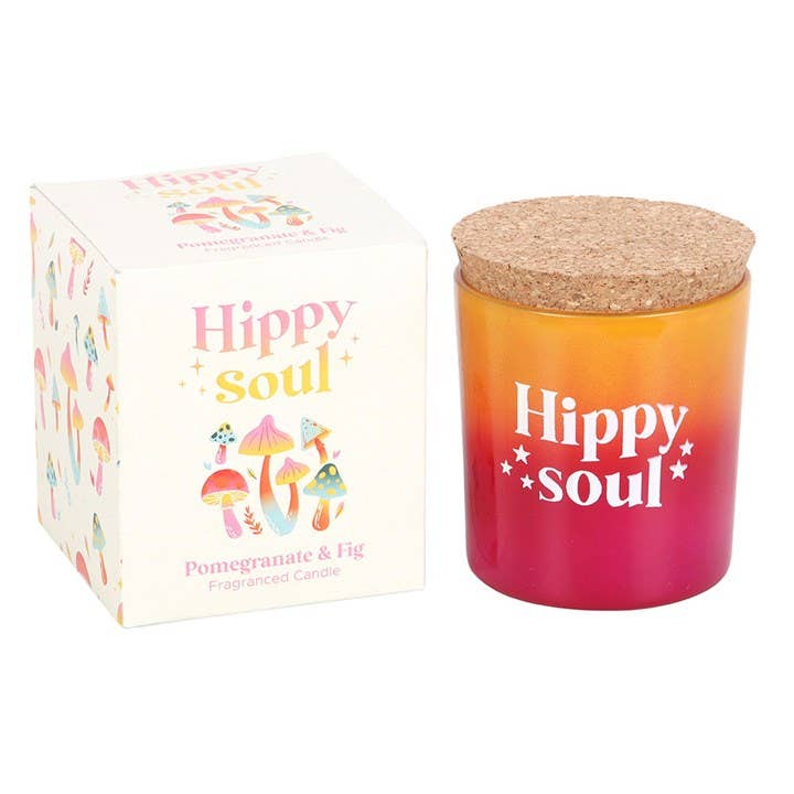 Something Different Wholesale - Wholesale Jar/Filled Candle - Hippy Soul Pomegranate & Fig Candle1
