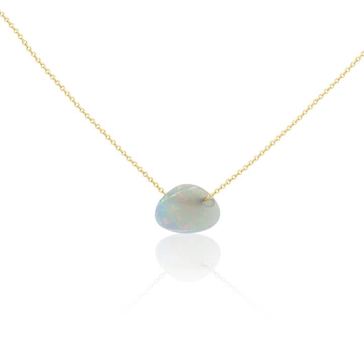 Lucky Pebble Necklace – Australian Opal - Medium - 14" - 20" for wholesale by C. GRASSI