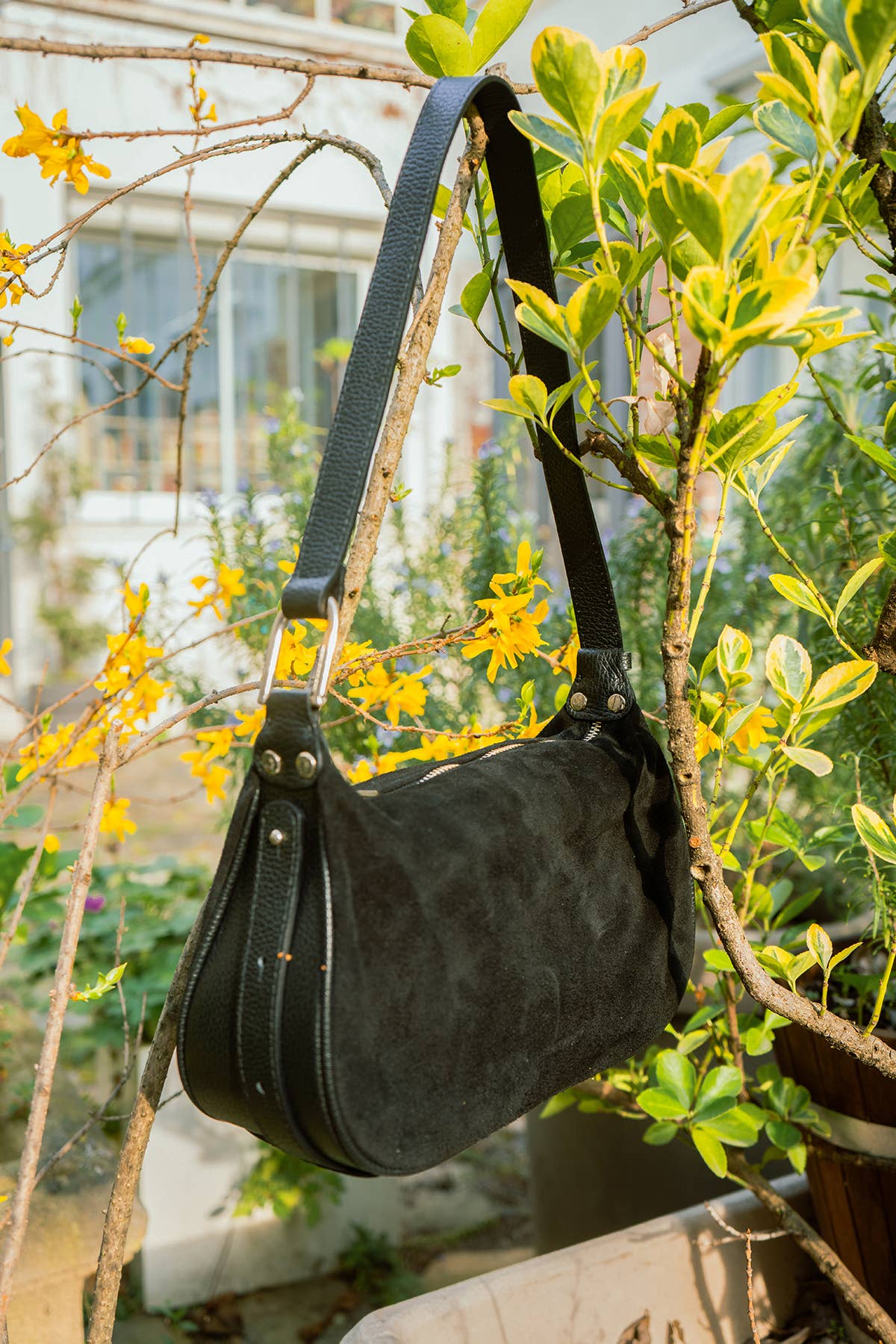 Cherry Paris - Wholesale Top Handle Bag - Women's - AMICIE SUEDE Bag - 415950