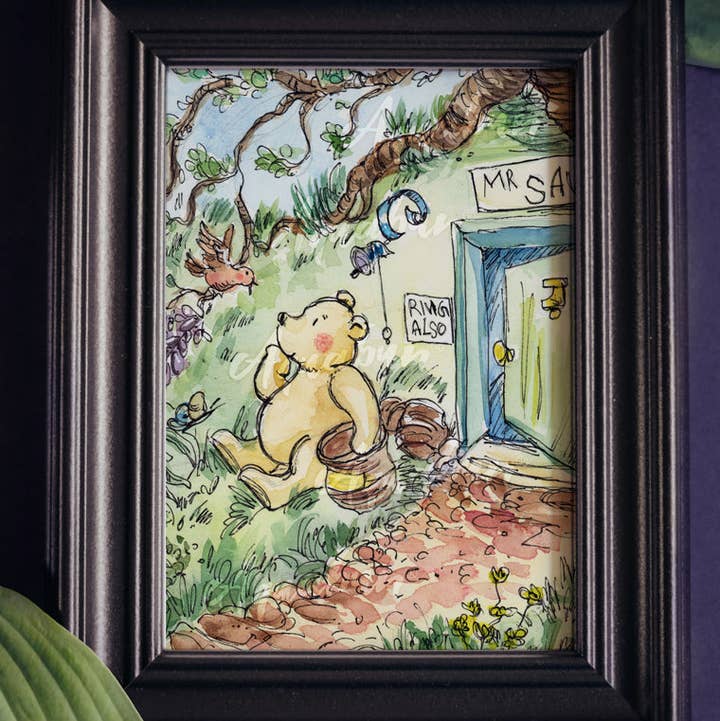 Pooh Bear Print for wholesale by Aquabun