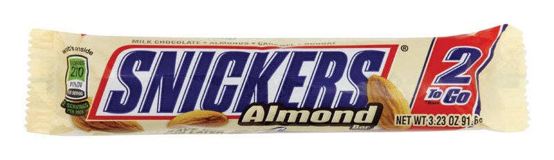 Everyday Supply Co - Wholesale Chocolate Bar - SNICKERS - Snickers Almond Candy Bar 3.23 oz - Case of 240
