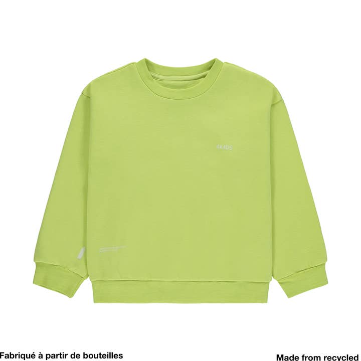 Basic Sweatshirt Lime for wholesale by 4kids