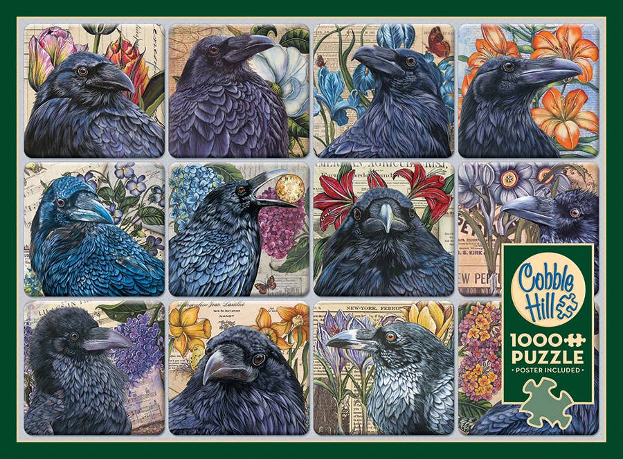 Outset Games and Cobble Hill Puzzles - Wholesale Puzzle - Adult - A Constable of Ravens - 1000pc puzzle2