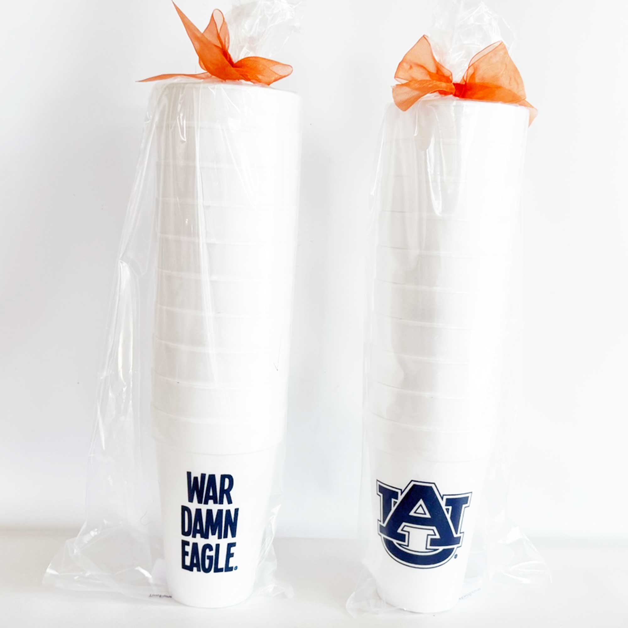 Two Funny Girls - Wholesale Disposable Cup - Foam Cup - Auburn University/War Damn  Eagle (10 ct bag)3