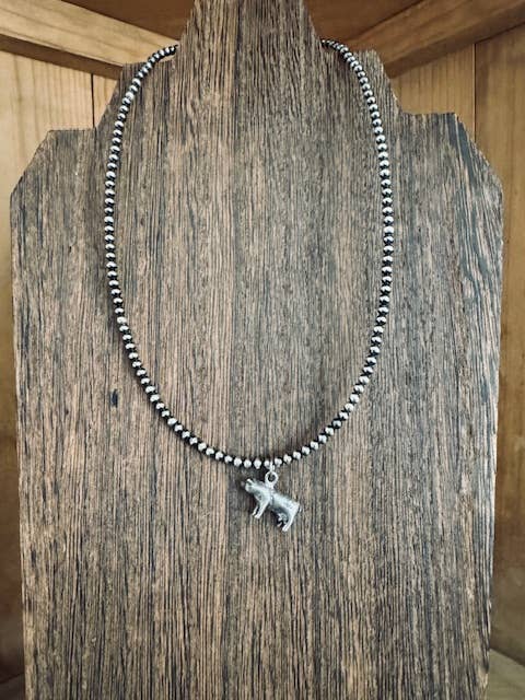 3mm Navajo Perle Choker/Vestlig Choker/Kohalskæde Vedhæng for engroshandel hos Wild Hancock Creations