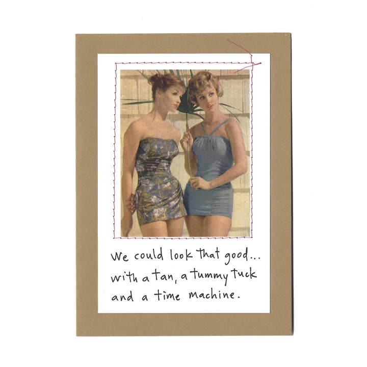 «Potremmo avere un bell'aspetto... con un'abbronzatura, una addominoplastica...» per la vendita all'ingrosso da parte di Visual Treats