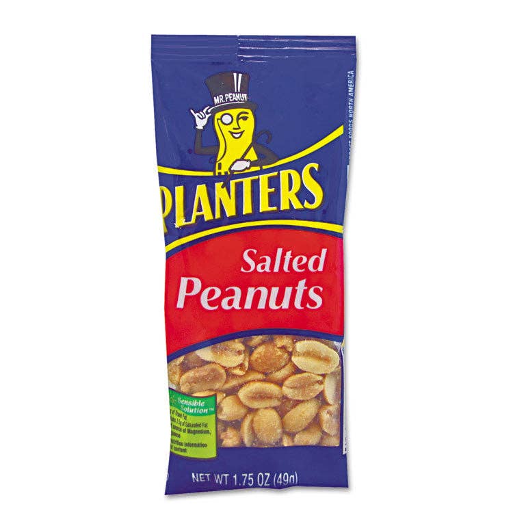 Everyday Supply Co - Wholesale Nuts - Planters - Salted Peanuts, 1.75 oz, 12/Box0