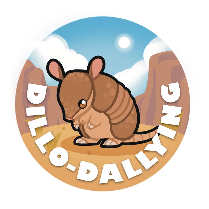 Armadillo Sticker for wholesale by Rextooth Studios