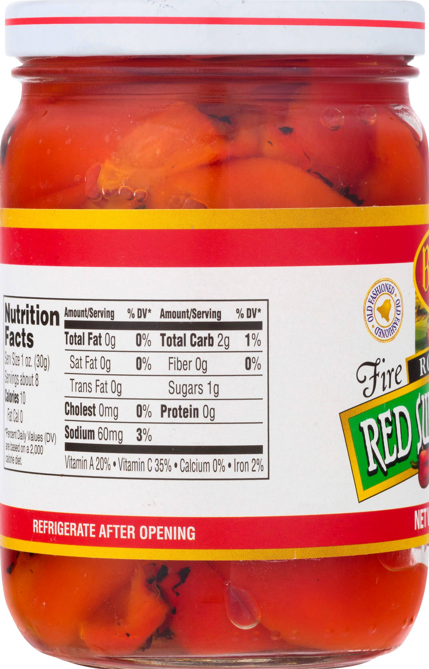 Bell-View Brand Foods - Wholesale Pickled Vegetables - Roasted Red Sweet Peppers 6/12oz.2