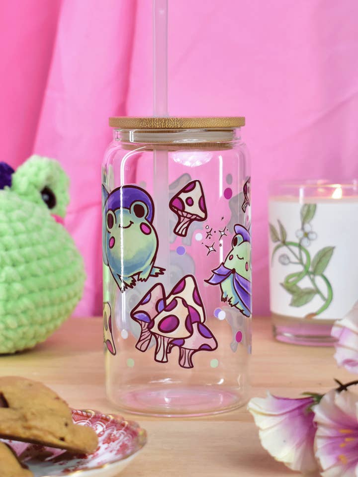Hocus Croakus Glass Tumbler for wholesale by Meldoodles