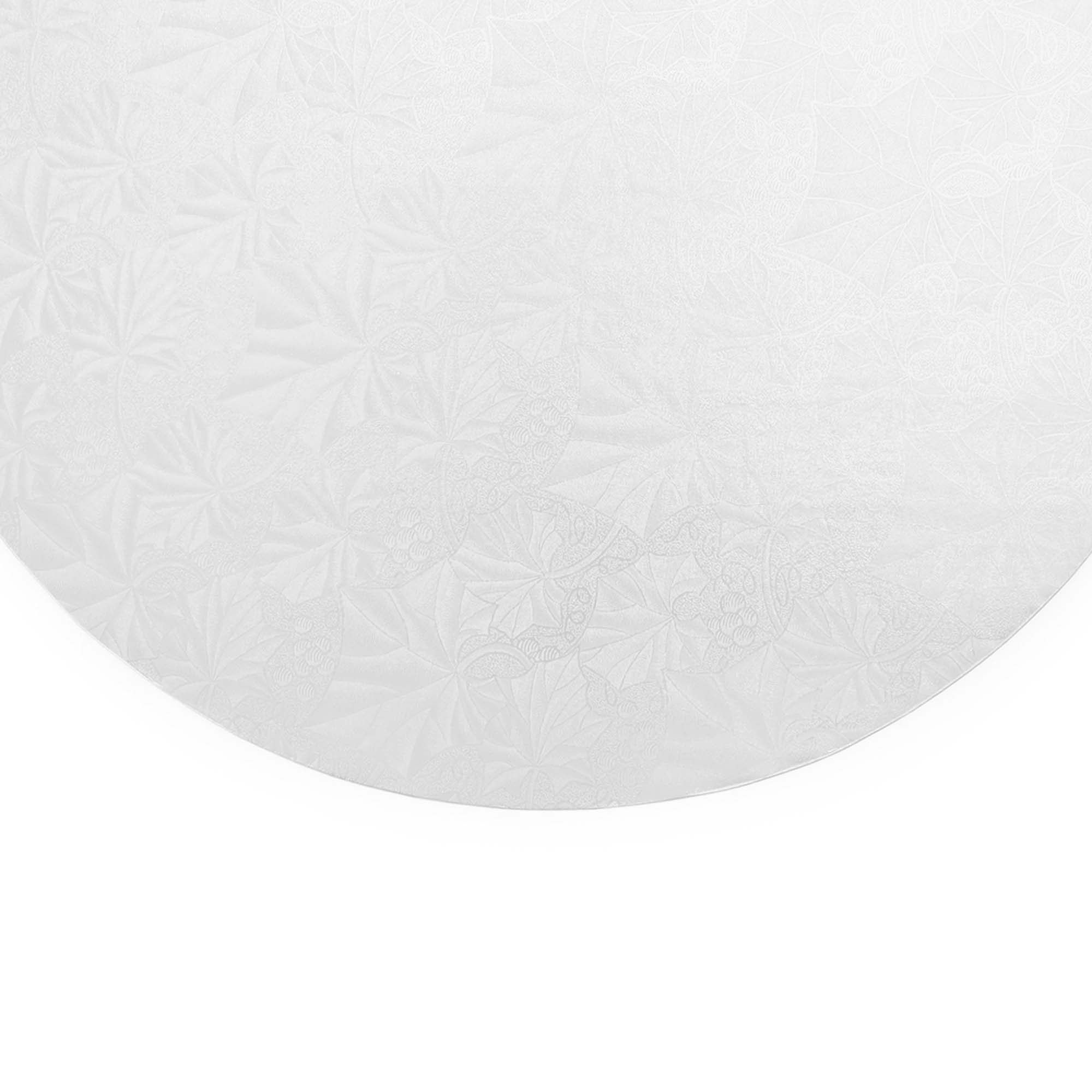 Filigree Round Cake Board 10" - Set of 5 - White for wholesale on Faire3