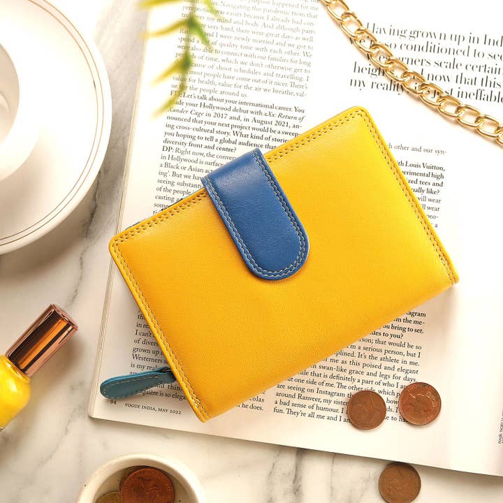 PRIMEHIDE - Wholesale Wallet - Women's - London Collection Double Flap Purse - 6081