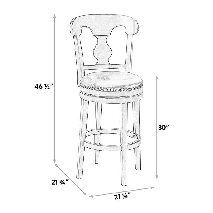 Abble - Wholesale Krukje - 30" hoogte draaibare barkruk, eendelig8