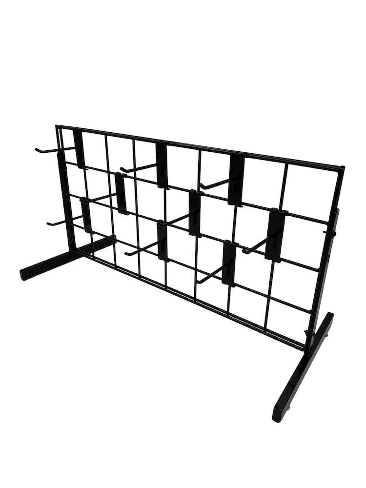Only Hangers - Wholesale Retailer Display Stand/Case - Black Gridwall Countertop Display with Mini T-Legs3