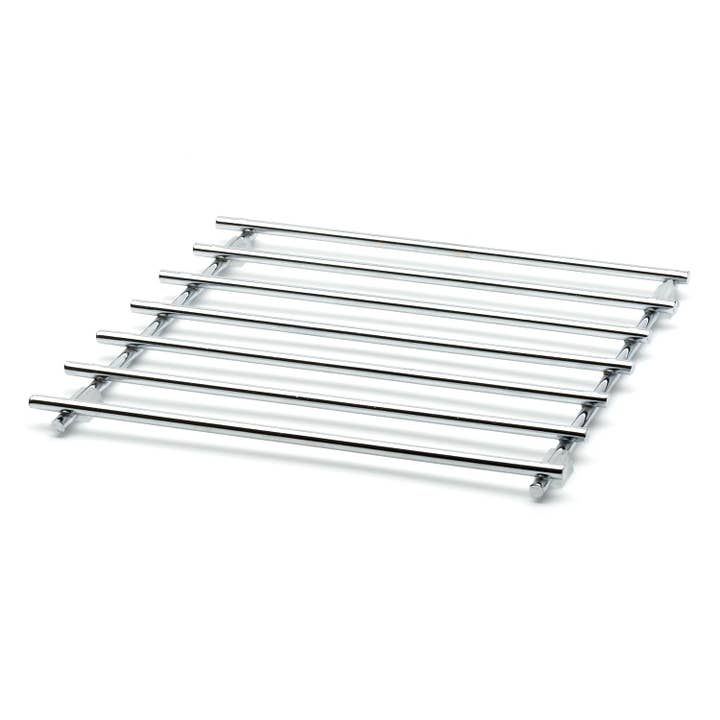 Wholesale Gifts Tomorrow - Wholesale Trivet - Square Metal Trivet Set for Kitchen Worktops Chrome Steel