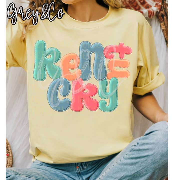 Faux Appliqué States Spring/Summer Tee for wholesale by Grey&Co