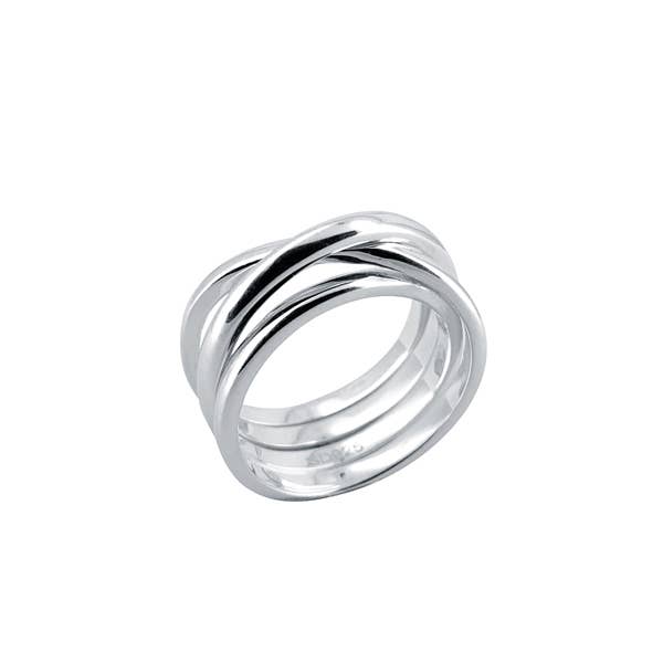 Sophie Deschamps Bijoux - Wholesale Band/Stacked Ring - SILVER THRILL RING (multi rings) BAGEM5