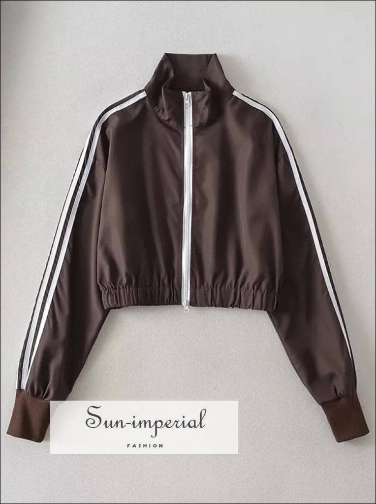 Sun Imperial - Wholesale Tracksuit - Women's - Women Striped Training Tracksuit Set With Double Zip Jacket18