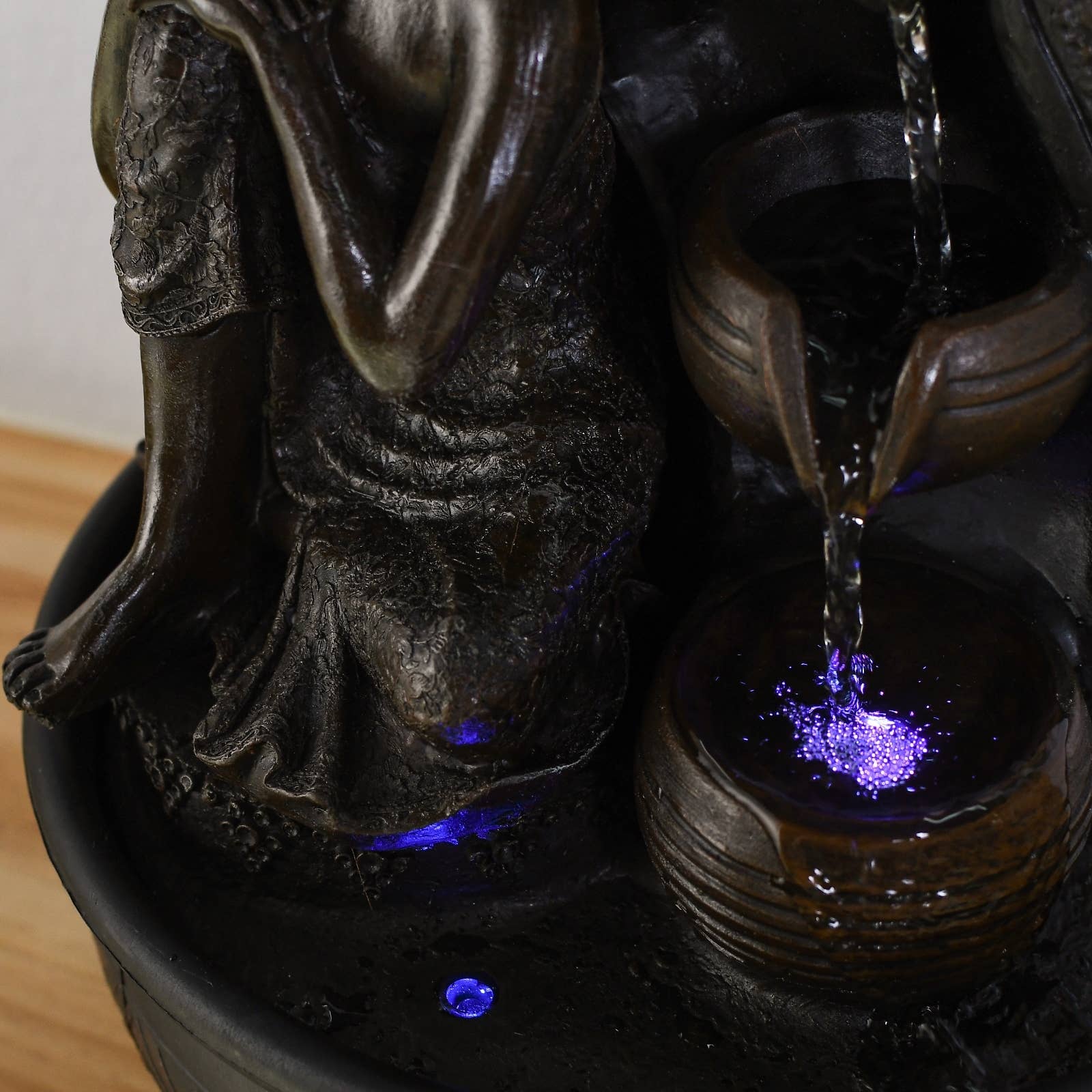 Zen'Arôme - Vente Décorations de table - Fontaine Bouddha Krishna Idée Cadeau Déco Ambiance Zen6