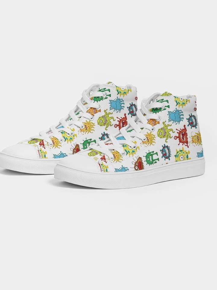 Echte monsters voor vrouwen! Hightop canvas schoen voor wholesale door Blank Laces