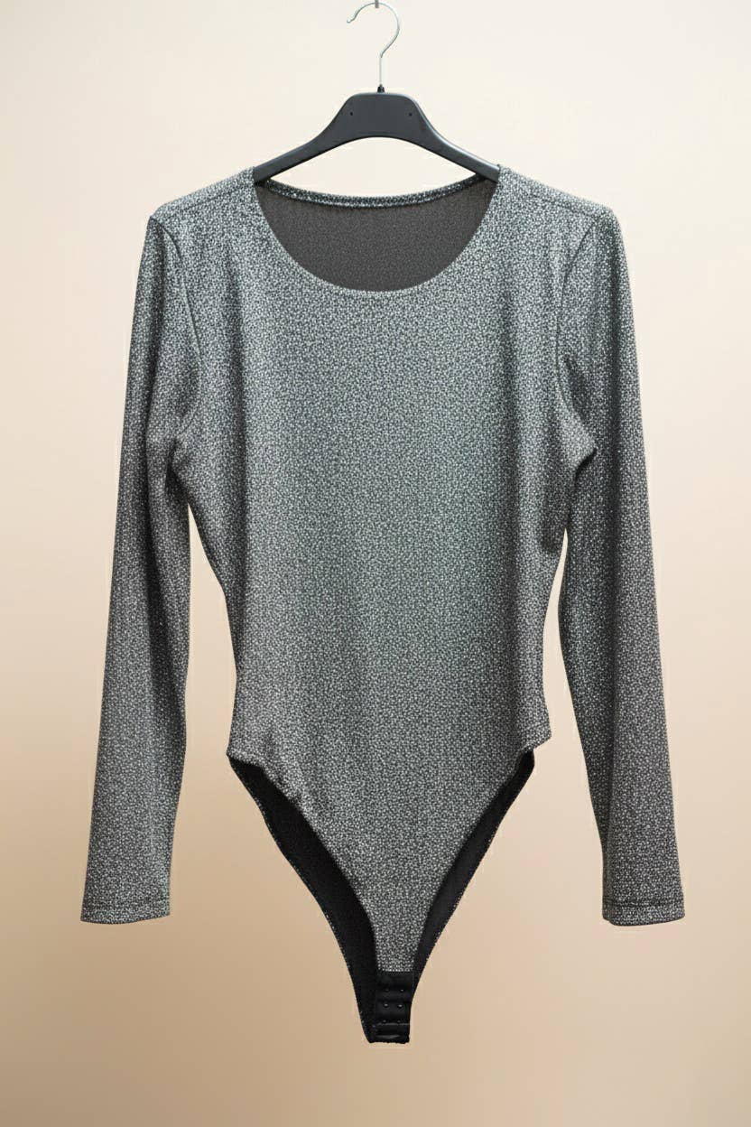 MOOYA - Wholesale Bodysuit - Women's - Long-sleeve shimmering bodysuit - I355831