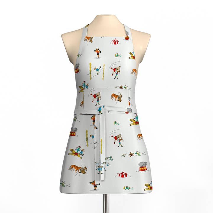 Pippi al Circo Grembiule per Bambini Bianco Sporco con Tasca per la vendita all'ingrosso da parte di Arvidssons Textil