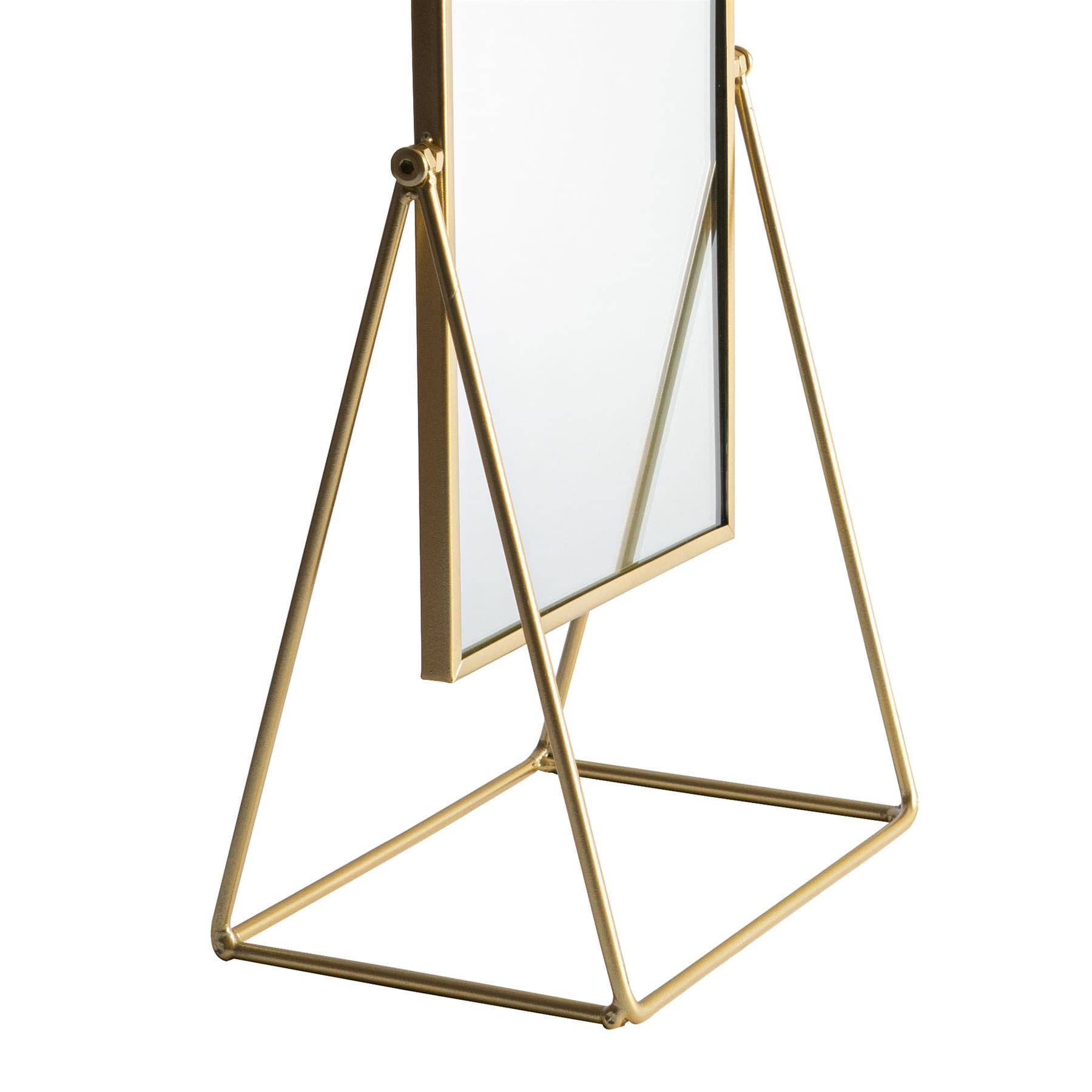 Rinkit Ltd - Vendita all'ingrosso Specchi da trucco - Specchio per toeletta Harbour Housewares - 22 cm - Oro4